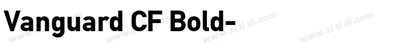 Vanguard CF Bold字体转换